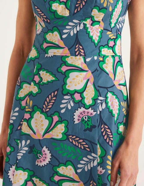 Natasha Cotton Dress - Sailor, Jungle Bloom Natasha Cotton Dress - Sailor, Jungle Bloom