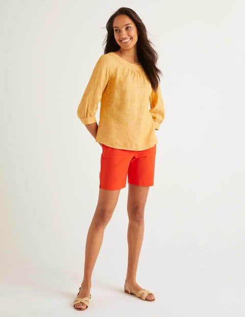 Lavinia Linen Top - Tuscan Sun Lavinia Linen Top - Tuscan Sun