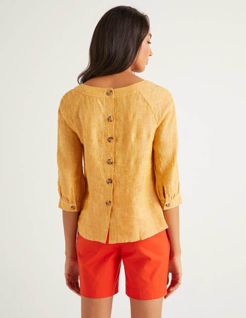 Lavinia Linen Top - Tuscan Sun Lavinia Linen Top - Tuscan Sun