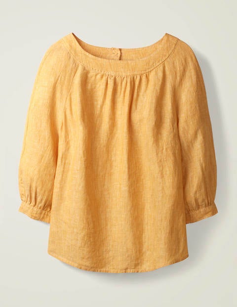 Lavinia Linen Top - Tuscan Sun Lavinia Linen Top - Tuscan Sun