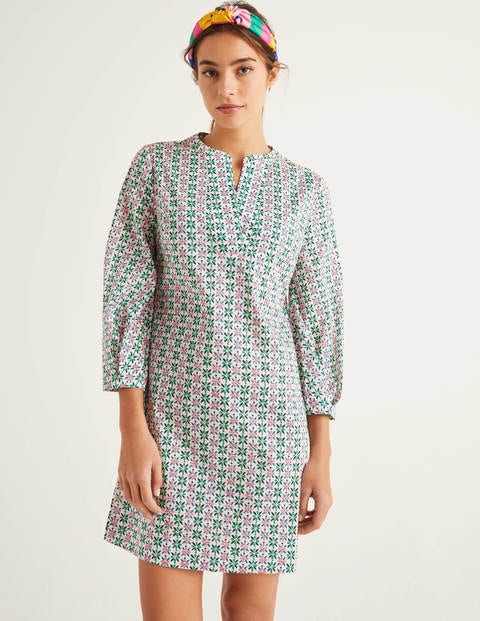 Caftan Roberta - Ivoire, frangipanier Caftan Roberta - Ivoire, frangipanier