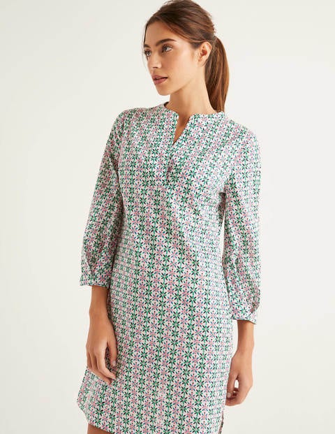 Caftan Roberta - Ivoire, frangipanier Caftan Roberta - Ivoire, frangipanier