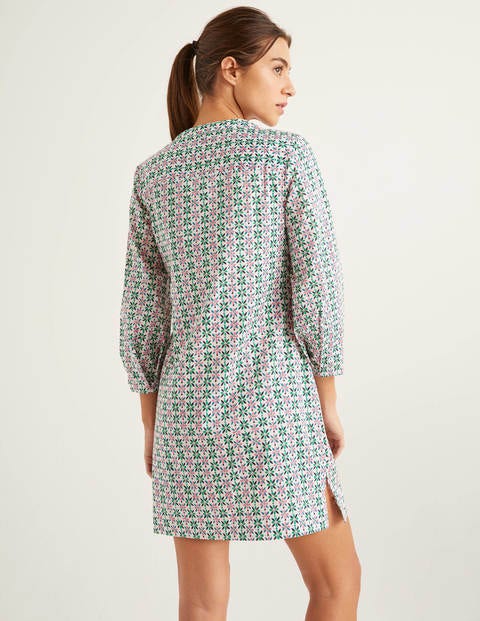 Caftan Roberta - Ivoire, frangipanier Caftan Roberta - Ivoire, frangipanier