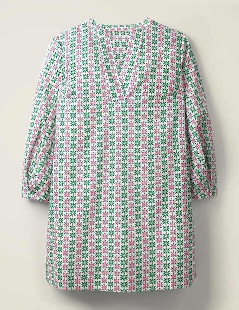 Caftan Roberta - Ivoire, frangipanier Caftan Roberta - Ivoire, frangipanier