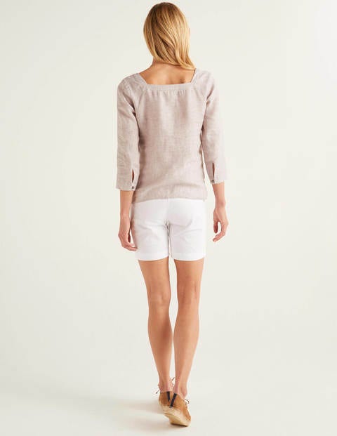 Poppy Linen Top - Light Grey Poppy Linen Top - Light Grey