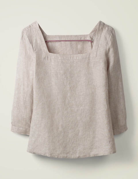 Poppy Linen Top - Light Grey Poppy Linen Top - Light Grey