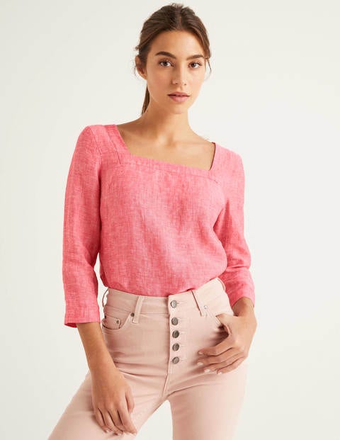 Poppy Linen Top - Post Box Red Poppy Linen Top - Post Box Red