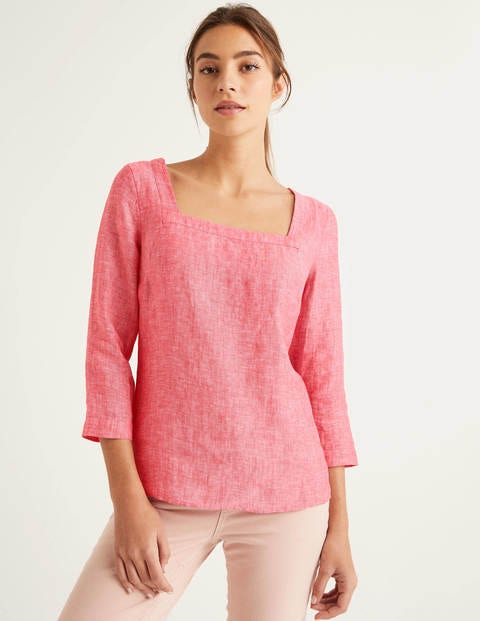 Poppy Linen Top - Post Box Red Poppy Linen Top - Post Box Red