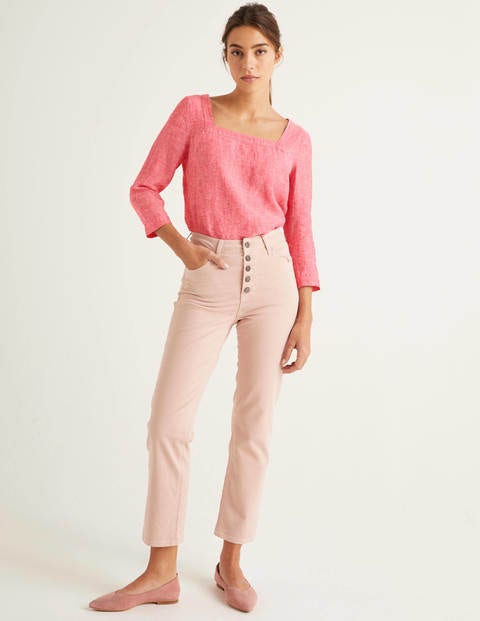 Poppy Linen Top - Post Box Red Poppy Linen Top - Post Box Red