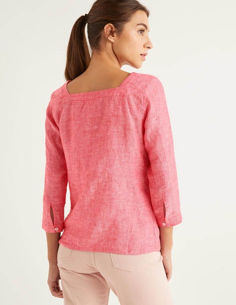 Poppy Linen Top - Post Box Red Poppy Linen Top - Post Box Red