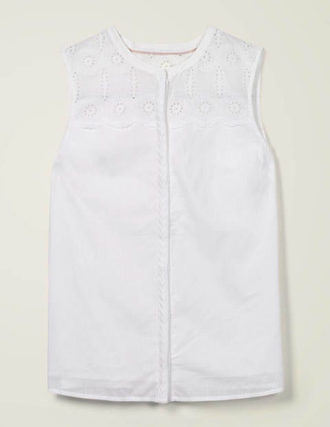 Casey Broderie Shirt - White Casey Broderie Shirt - White