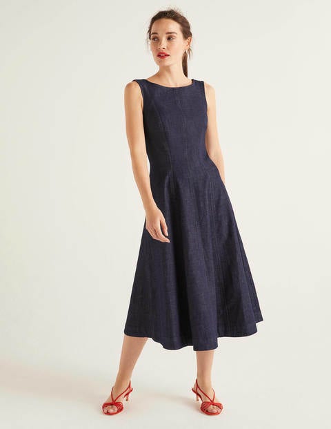 Robe midi Penelope en jean - Indigo délavé Robe midi Penelope en jean - Indigo délavé