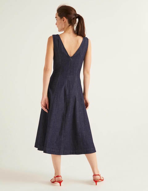 Robe midi Penelope en jean - Indigo délavé Robe midi Penelope en jean - Indigo délavé