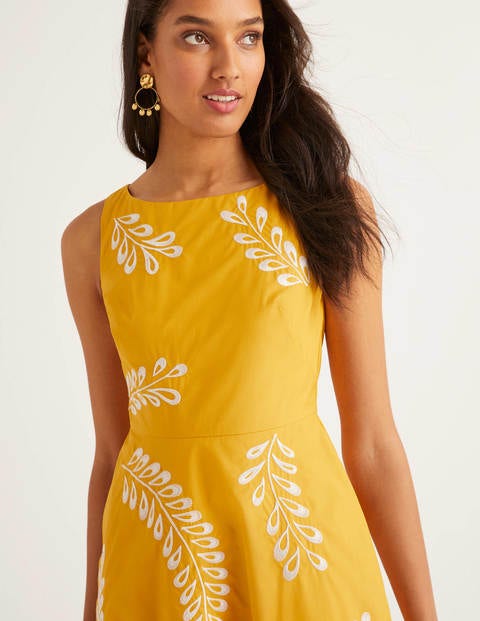 Fenella Embroidered Dress - Tuscan Sun Fenella Embroidered Dress - Tuscan Sun