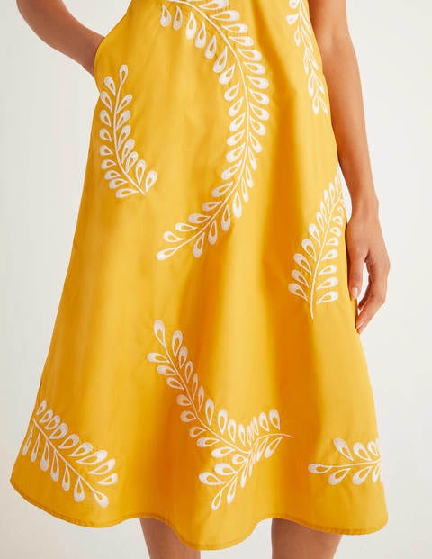 Fenella Embroidered Dress - Tuscan Sun Fenella Embroidered Dress - Tuscan Sun