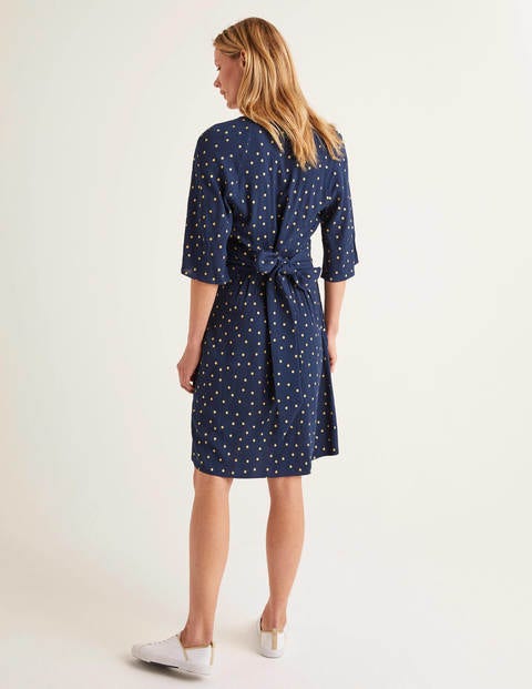 boden navy spot dress