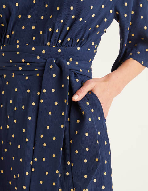 boden navy spot dress