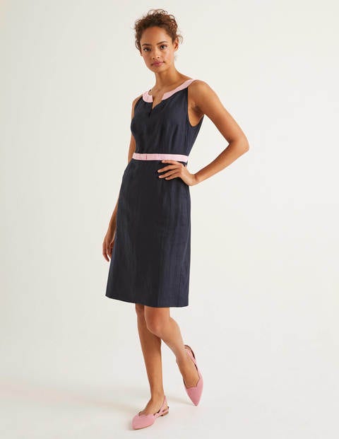 Robe Oriel en lin - Bleu marine Robe Oriel en lin - Bleu marine