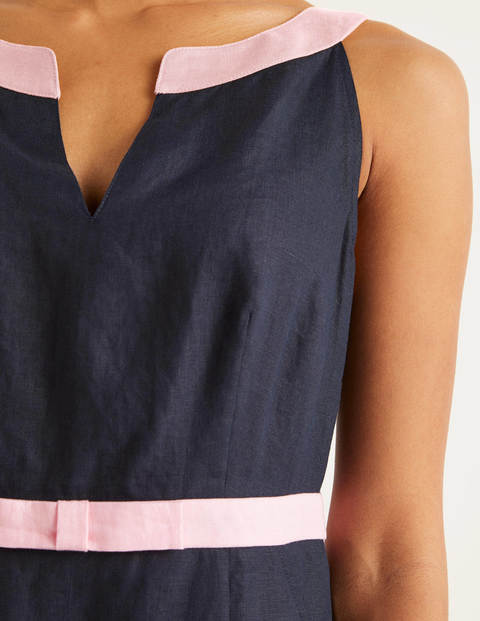 Oriel Linen Dress - Navy Oriel Linen Dress - Navy