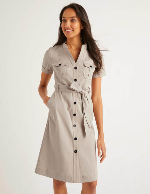 Cecily Shirt Dress - Soft Stone Cecily Shirt Dress - Soft Stone