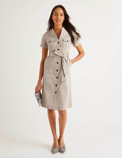 Cecily Shirt Dress - Soft Stone Cecily Shirt Dress - Soft Stone