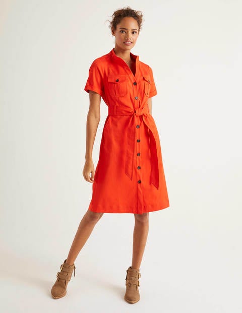 Cecily Shirt Dress - Orange Sunset Cecily Shirt Dress - Orange Sunset