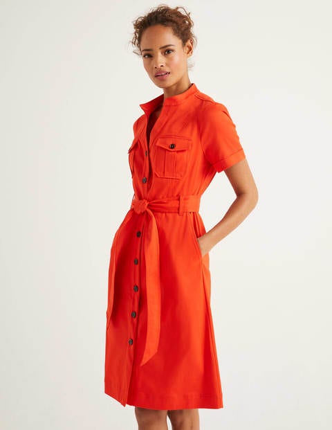 Cecily Shirt Dress - Orange Sunset Cecily Shirt Dress - Orange Sunset