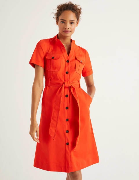 Cecily Shirt Dress - Orange Sunset Cecily Shirt Dress - Orange Sunset