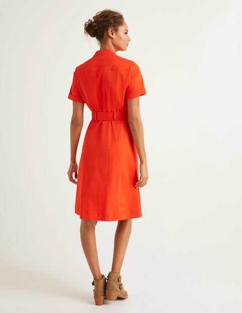 Cecily Shirt Dress - Orange Sunset Cecily Shirt Dress - Orange Sunset