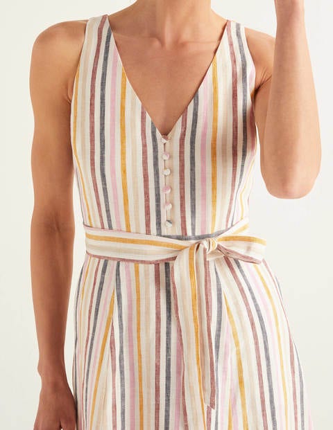 Livia Maxikleid Aus Leinen - Bunt, Gestreift Livia Maxikleid Aus Leinen - Bunt, Gestreift