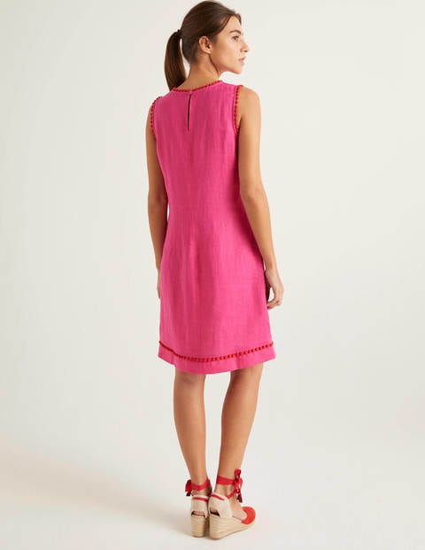 Romaine Leinenkleid - Knalliges Stiefmütterchen Romaine Leinenkleid - Knalliges Stiefmütterchen