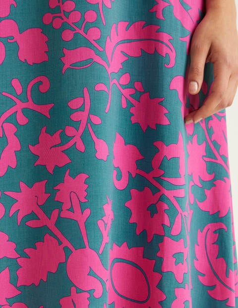 Rosaline Midi Dress - Party Pink, Tropical Retreat Rosaline Midi Dress - Party Pink, Tropical Retreat