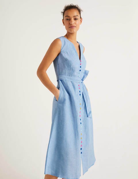 women's petite linen dresses