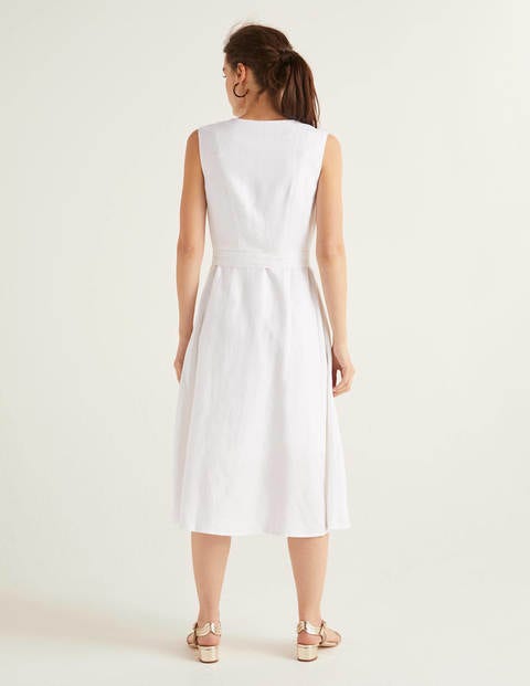 Robe Cecilia en lin - Blanc Robe Cecilia en lin - Blanc