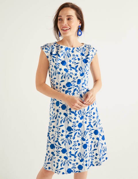 Rosamund Kleid - Naturweiß, Romantischer Garten Rosamund Kleid - Naturweiß, Romantischer Garten