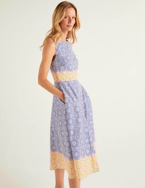 Deborah Dress - Renaissance Blue, Sun Tile Deborah Dress - Renaissance Blue, Sun Tile