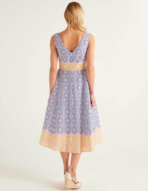 Deborah Dress - Renaissance Blue, Sun Tile Deborah Dress - Renaissance Blue, Sun Tile