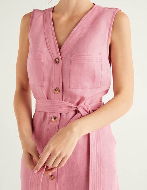 Catriona Linen Dress - Formica Pink Catriona Linen Dress - Formica Pink