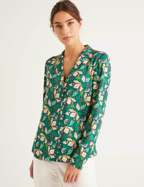 Sierra Blouse - Forest, Jungle Bloom Sierra Blouse - Forest, Jungle Bloom