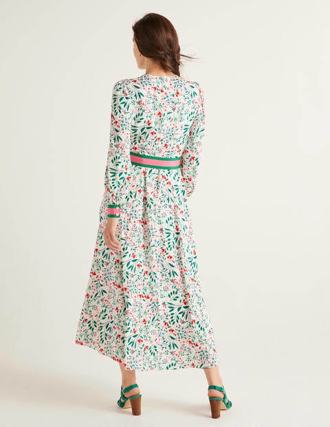Victoria Midi Dress - Ivory, Garden Party Victoria Midi Dress - Ivory, Garden Party