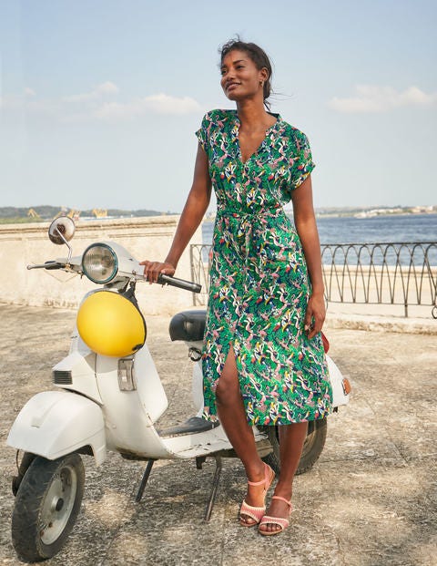 Nicola Midi Dress - Eden, Birds Festival Nicola Midi Dress - Eden, Birds Festival
