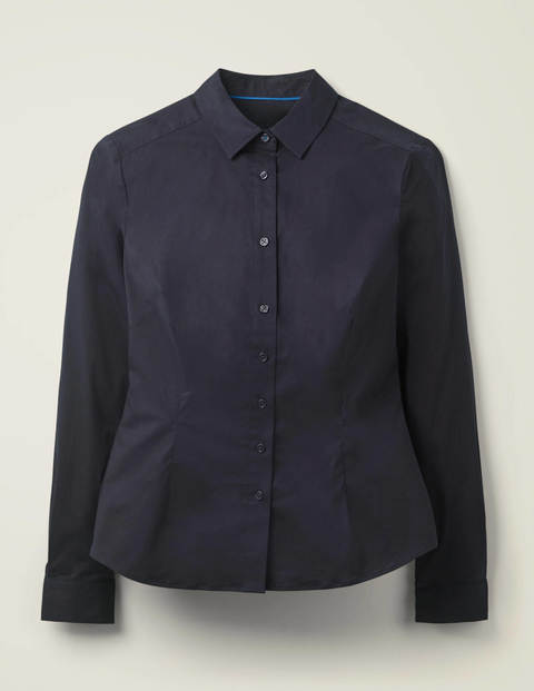 Emily Fitted Shirt - Navy Emily Fitted Shirt - Navy