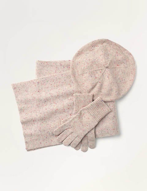 Cashmere Gloves - Chinchilla Nep Cashmere Gloves - Chinchilla Nep