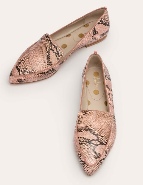 Chaussures à semelle souple Emma - Serpent vieux rose multi