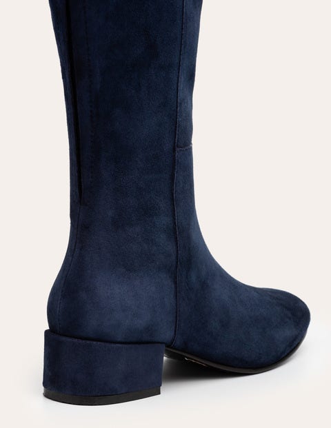 Worcester Knee High Boots - Navy Worcester Knee High Boots - Navy