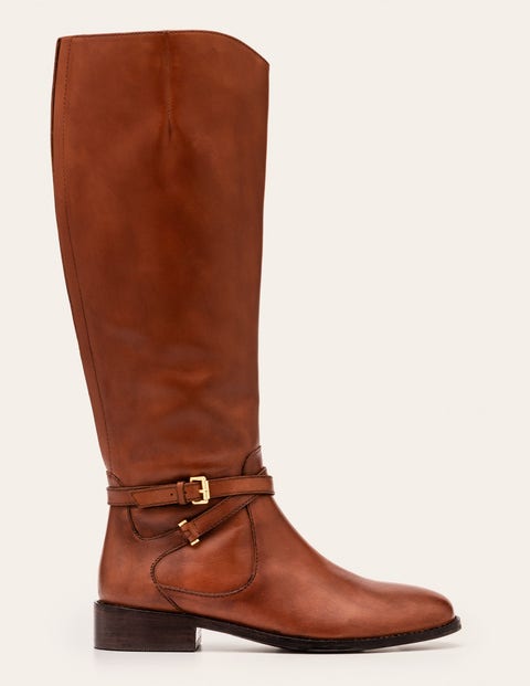 Pembroke Knee High Boots - Dark Tan Pembroke Knee High Boots - Dark Tan