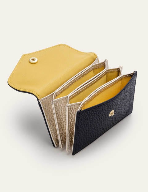 Kartenetui - Navy/Gold-Metallic/Schwefelgelb Kartenetui - Navy/Gold-Metallic/Schwefelgelb