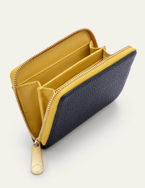 Kleine Geldbörse - Navy/Gold-Metallic/Schwefelgelb Kleine Geldbörse - Navy/Gold-Metallic/Schwefelgelb