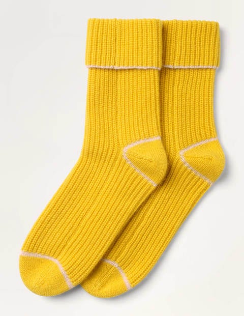Cashmere Socks - Honeycomb/Milkshake Cashmere Socks - Honeycomb/Milkshake
