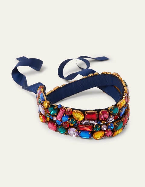 Gürtel mit Schmucksteinen - Navy/Bunt Gürtel mit Schmucksteinen - Navy/Bunt